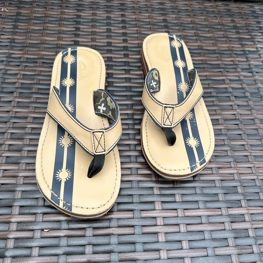 Clark’s Stylish Beige and Blue Women's Sandals EUC 8M - Picture 5 of 9